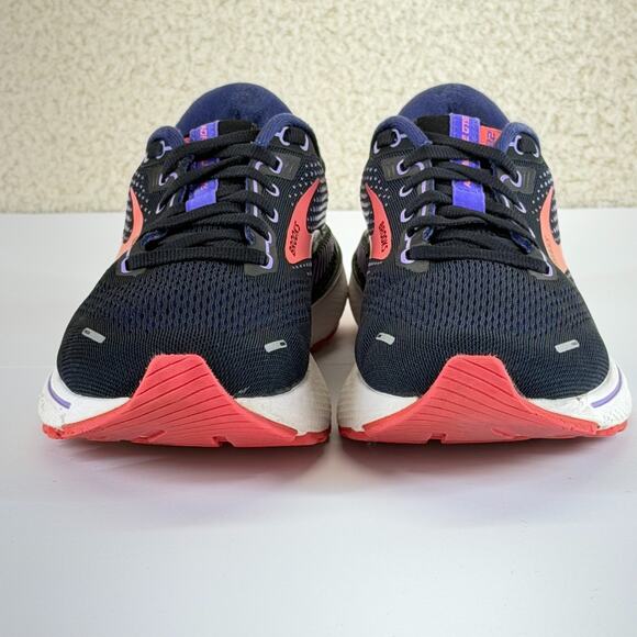 Brooks Adrenaline GTS 22 Sneaker Women 7.5 Wide DQ Blue Orange Lace Up Running - Picture 6 of 13